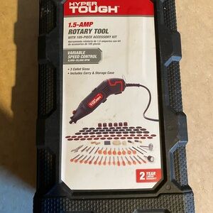 Hyper Tough 1.5 AMP Corded Rotary Tool with 105 Accessories, 120V Variable Speed